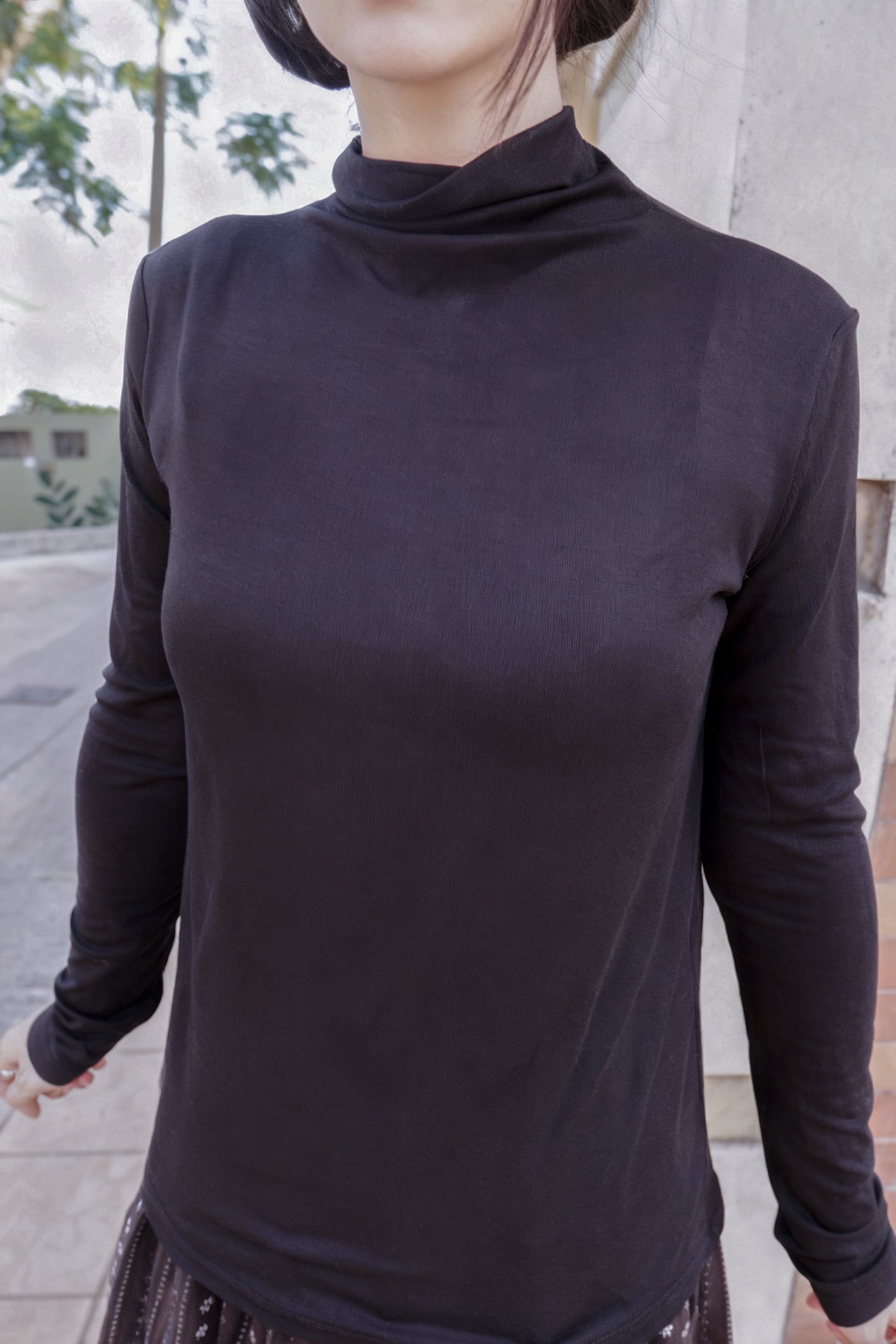 <現貨> 自家製 2025新款 高質量超親膚百搭多色高領長袖上衣｜五色入