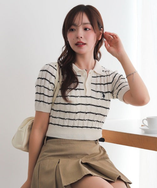 <預訂> 日版U.S. POLO ASSN.夏季針織Polo上衣｜三色入