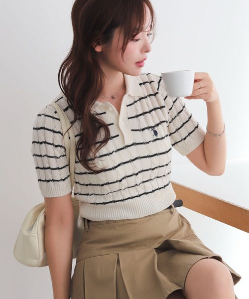 <預訂> 日版U.S. POLO ASSN.夏季針織Polo上衣｜三色入