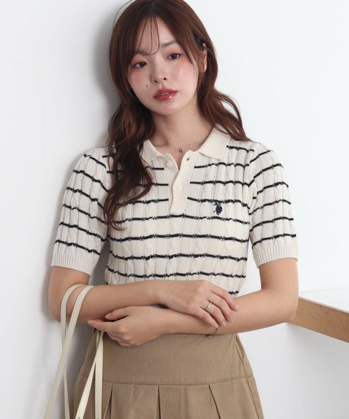 <預訂> 日版U.S. POLO ASSN.夏季針織Polo上衣｜三色入