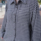 <現貨> 自家製 格仔開胸長袖Polo恤衫上衣｜兩色入
