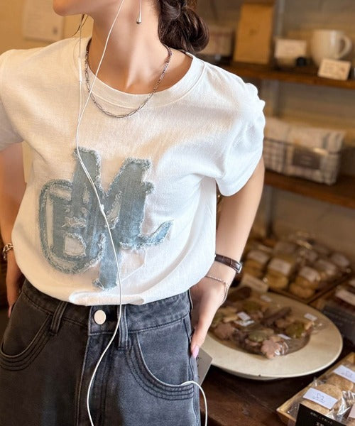 <預訂> JP Mily Bilet 超人氣! 牛仔流蘇拼接Tee｜三色入