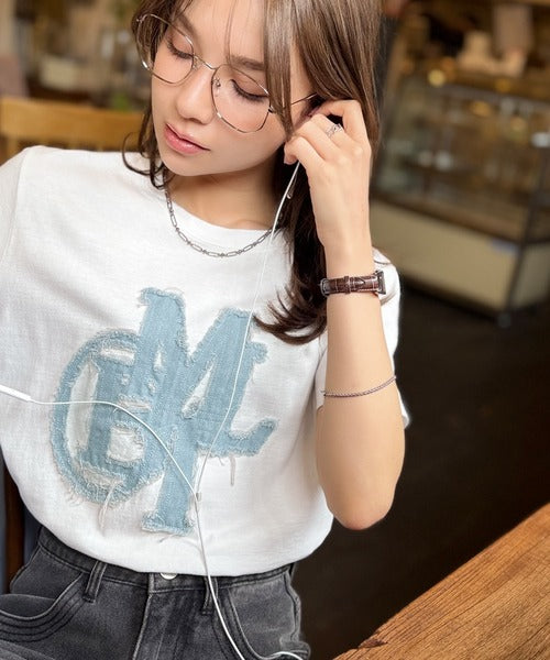 <預訂> JP Mily Bilet 超人氣! 牛仔流蘇拼接Tee｜三色入