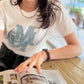 <預訂> JP Mily Bilet 超人氣! 牛仔流蘇拼接Tee｜三色入