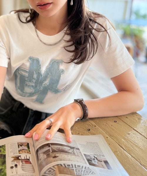 <預訂> JP Mily Bilet 超人氣! 牛仔流蘇拼接Tee｜三色入