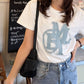 <預訂> JP Mily Bilet 超人氣! 牛仔流蘇拼接Tee｜三色入
