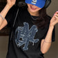 <預訂> JP Mily Bilet 超人氣! 牛仔流蘇拼接Tee｜三色入