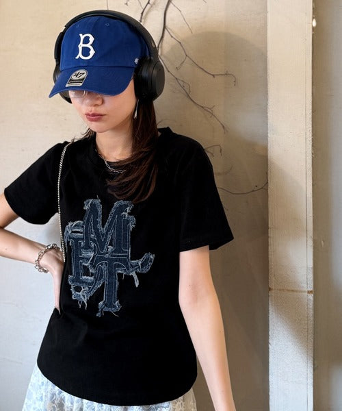 <預訂> JP Mily Bilet 超人氣! 牛仔流蘇拼接Tee｜三色入