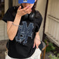 <預訂> JP Mily Bilet 超人氣! 牛仔流蘇拼接Tee｜三色入