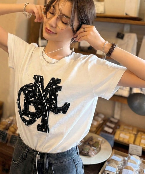 <預訂> JP Mily Bilet 超人氣! 牛仔流蘇拼接Tee｜三色入