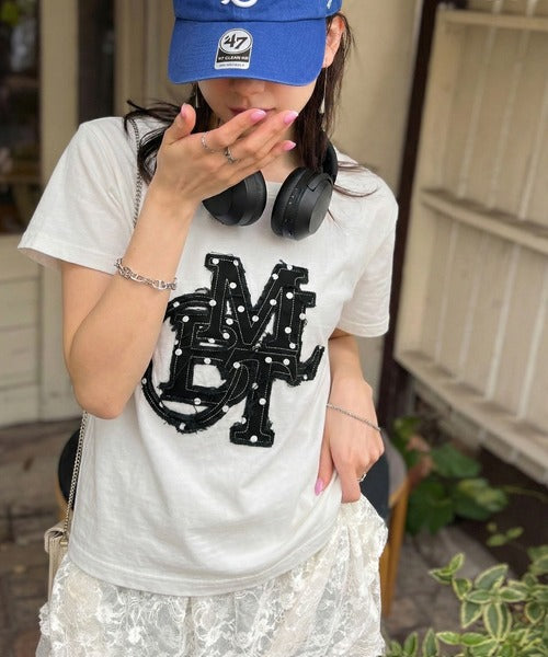<預訂> JP Mily Bilet 超人氣! 牛仔流蘇拼接Tee｜三色入