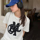 <預訂> JP Mily Bilet 超人氣! 牛仔流蘇拼接Tee｜三色入