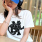 <預訂> JP Mily Bilet 超人氣! 牛仔流蘇拼接Tee｜三色入