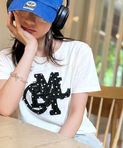 <預訂> JP Mily Bilet 超人氣! 牛仔流蘇拼接Tee｜三色入