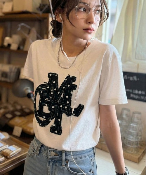 <預訂> JP Mily Bilet 超人氣! 牛仔流蘇拼接Tee｜三色入