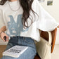 <預訂> JP Mily Bilet 超人氣! 牛仔流蘇拼接Tee｜三色入