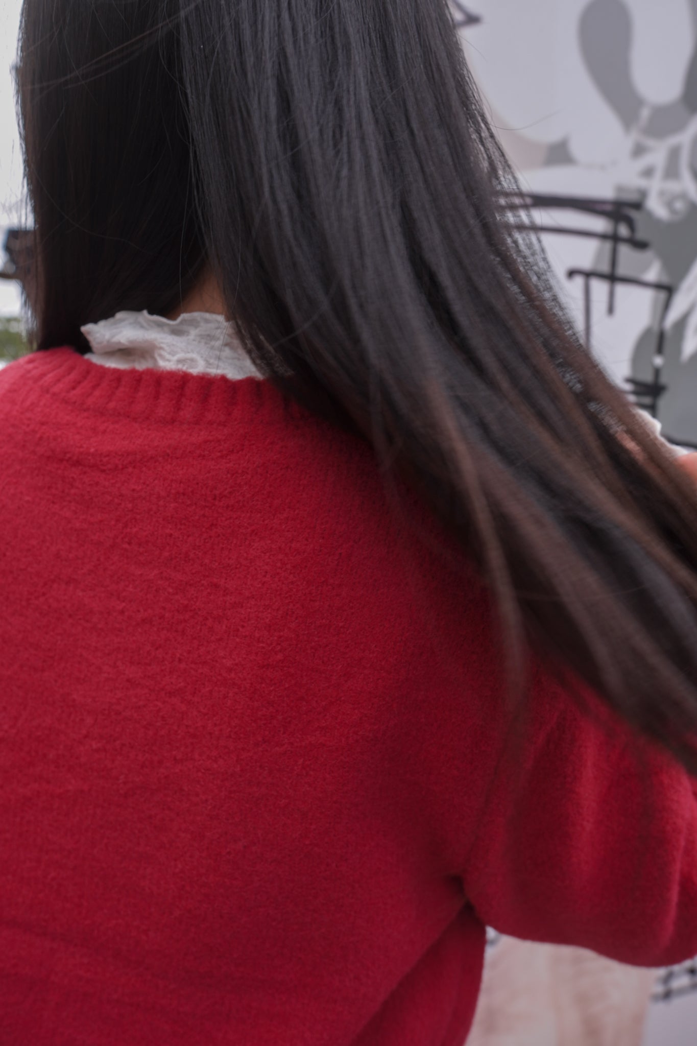 <現貨> 新年限定🧧🍊大紅超大蝴蝶結針織上衣