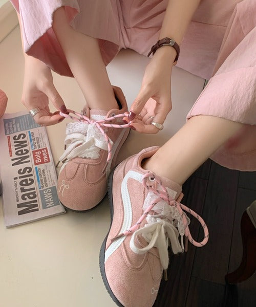 <預訂> 日本直送 日本妹子大愛♡！Sibra刺繡復古運動鞋 ｜22.5-24.5碼 ｜四色入