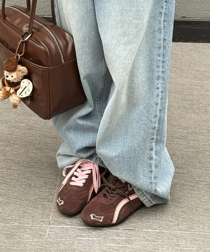 <預訂> 日本直送 日本妹子大愛♡！Sibra刺繡復古運動鞋 ｜22.5-24.5碼 ｜四色入