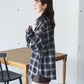 <預訂> 日牌Tiptop 漸層格紋荷葉邊襯衫｜三色入