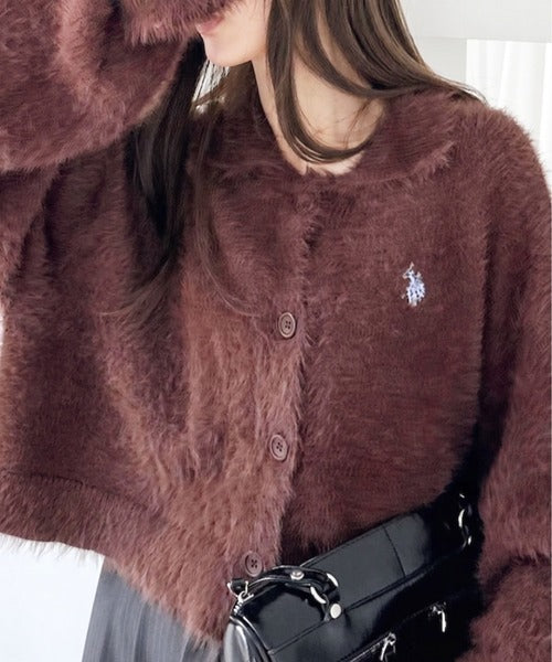 <預訂> 日本直送🇯🇵 U.S. POLO ASSN.翻領蓬鬆針織外套| 七色入