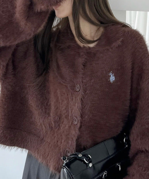 <預訂> 日本直送🇯🇵 U.S. POLO ASSN.翻領蓬鬆針織外套| 七色入