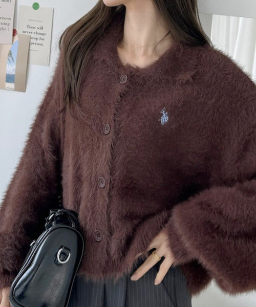 <預訂> 日本直送🇯🇵 U.S. POLO ASSN.翻領蓬鬆針織外套| 七色入