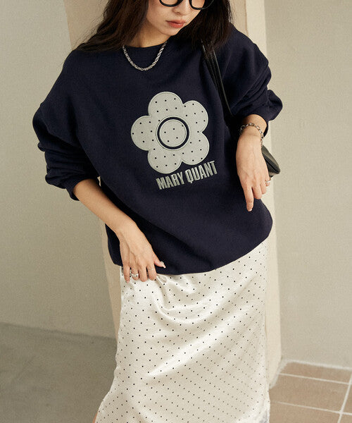 <預訂> 日牌MARY QUANT × PUBLUX 圓點雛菊標誌衛衣｜四色入