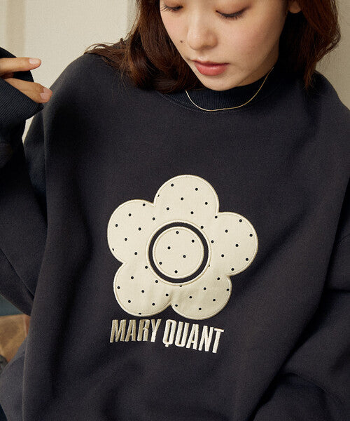 <預訂> 日牌MARY QUANT × PUBLUX 圓點雛菊標誌衛衣｜四色入