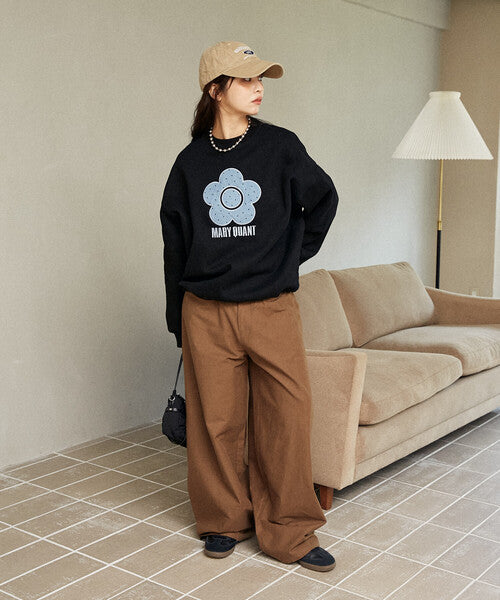 <預訂> 日牌MARY QUANT × PUBLUX 圓點雛菊標誌衛衣｜四色入