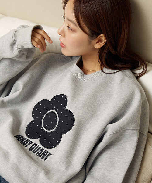 <預訂> 日牌MARY QUANT × PUBLUX 圓點雛菊標誌衛衣｜四色入