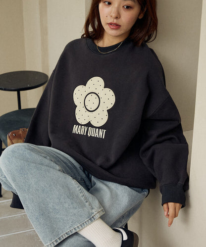 <預訂> 日牌MARY QUANT × PUBLUX 圓點雛菊標誌衛衣｜四色入