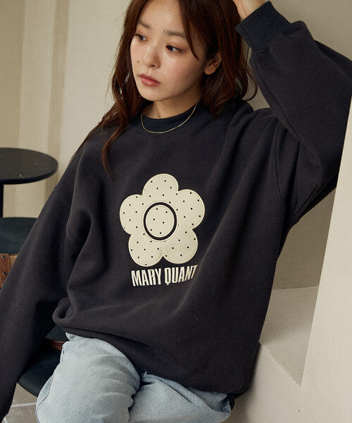 <預訂> 日牌MARY QUANT × PUBLUX 圓點雛菊標誌衛衣｜四色入