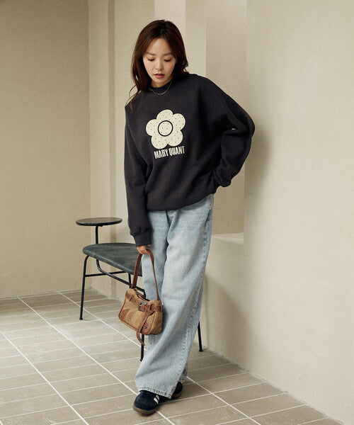 <預訂> 日牌MARY QUANT × PUBLUX 圓點雛菊標誌衛衣｜四色入