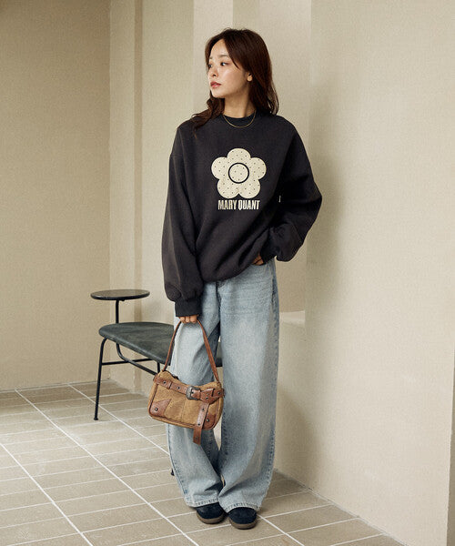 <預訂> 日牌MARY QUANT × PUBLUX 圓點雛菊標誌衛衣｜四色入