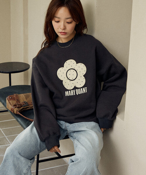 <預訂> 日牌MARY QUANT × PUBLUX 圓點雛菊標誌衛衣｜四色入