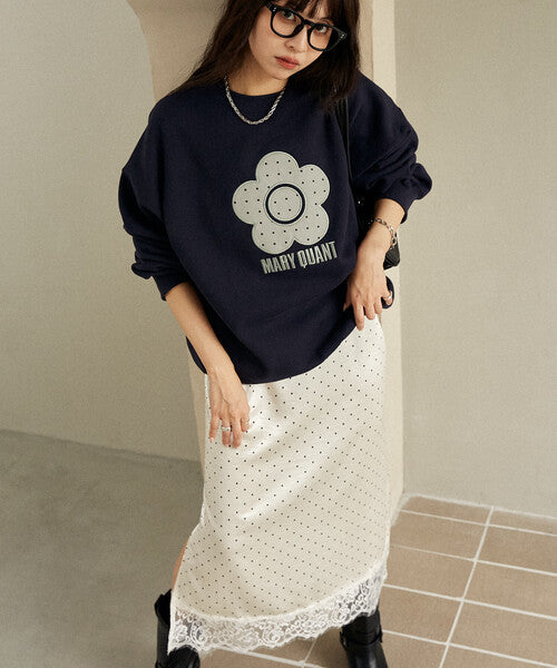 <預訂> 日牌MARY QUANT × PUBLUX 圓點雛菊標誌衛衣｜四色入