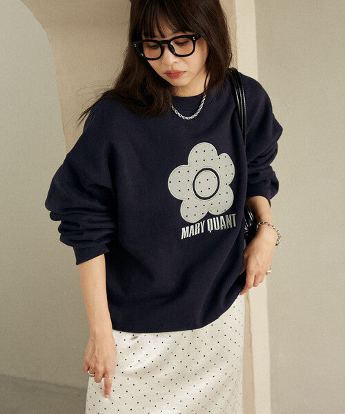 <預訂> 日牌MARY QUANT × PUBLUX 圓點雛菊標誌衛衣｜四色入