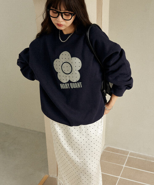 <預訂> 日牌MARY QUANT × PUBLUX 圓點雛菊標誌衛衣｜四色入