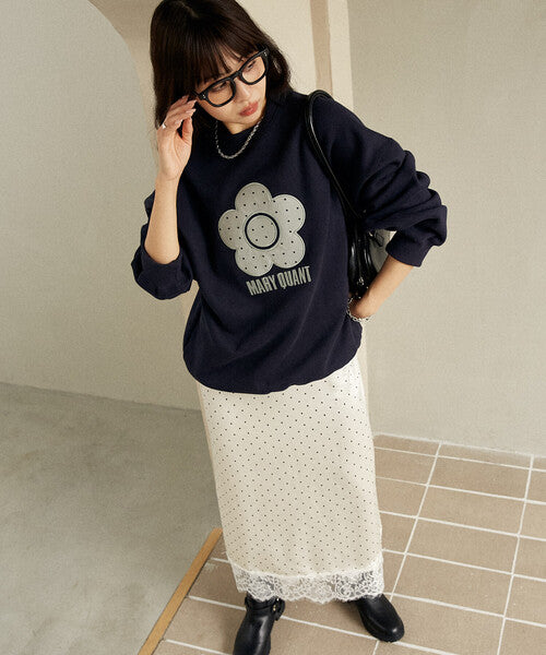 <預訂> 日牌MARY QUANT × PUBLUX 圓點雛菊標誌衛衣｜四色入