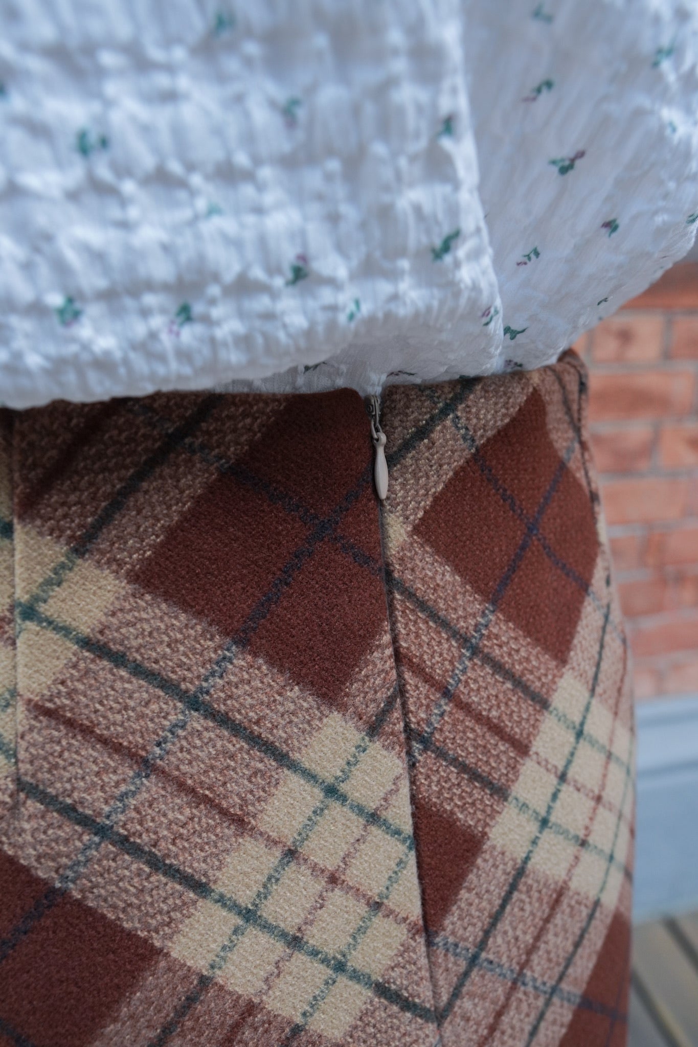 <預訂> 自家製 聖誕必入🎄高腰格紋A字半身短裙