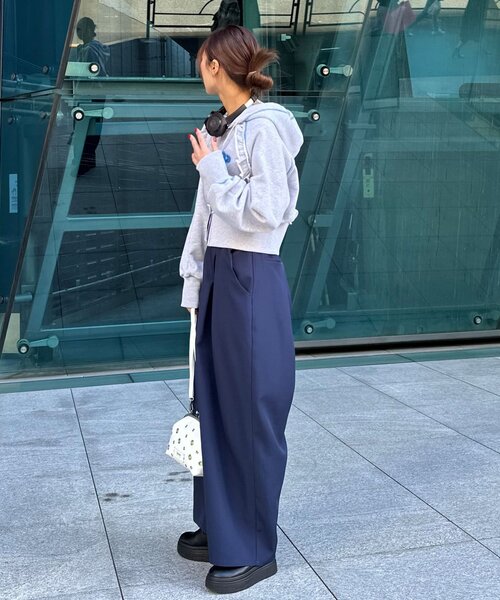 <預訂> 日牌CIAOPANIC CP標誌荷葉邊短拉鍊連帽外套｜四色入