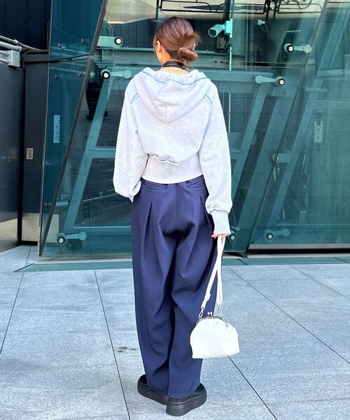 <預訂> 日牌CIAOPANIC CP標誌荷葉邊短拉鍊連帽外套｜四色入