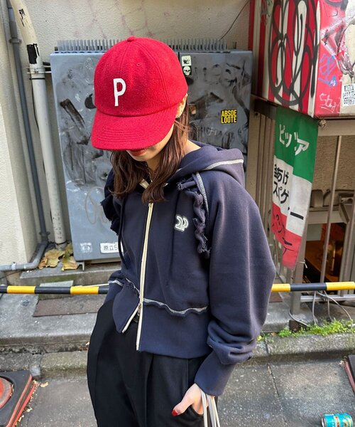 <預訂> 日牌CIAOPANIC CP標誌荷葉邊短拉鍊連帽外套｜四色入