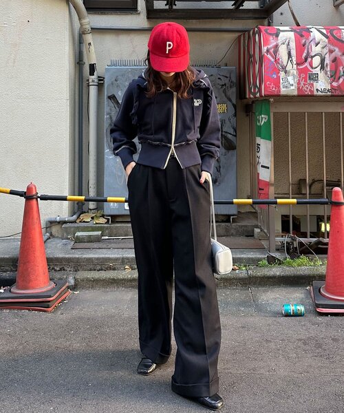 <預訂> 日牌CIAOPANIC CP標誌荷葉邊短拉鍊連帽外套｜四色入