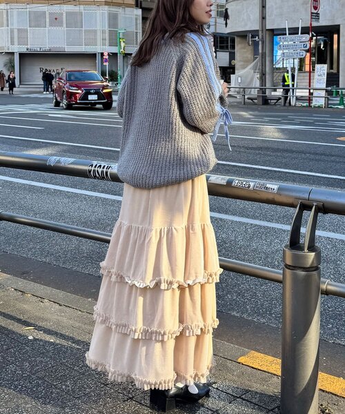 <預訂> 日牌CIAOPANIC 袖口飾附插肩針織上衣｜七色入