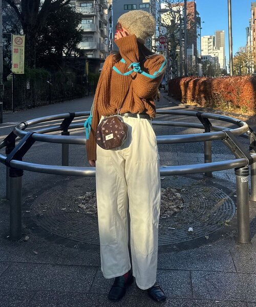 <預訂> 日牌CIAOPANIC 袖口飾附插肩針織上衣｜七色入