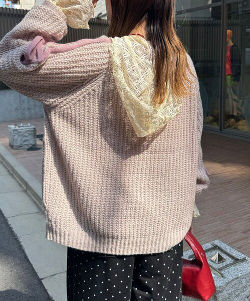 <預訂> 日牌CIAOPANIC 袖口飾附插肩針織上衣｜七色入