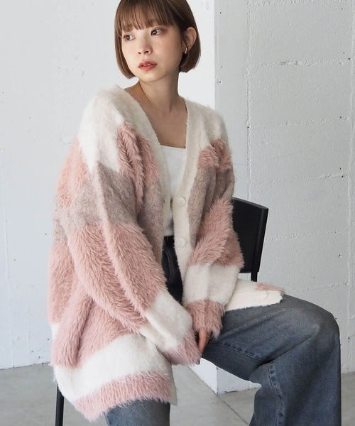 <預訂> 日牌Tiptop 銀河閃粉混紡v領開胸外套｜三色入