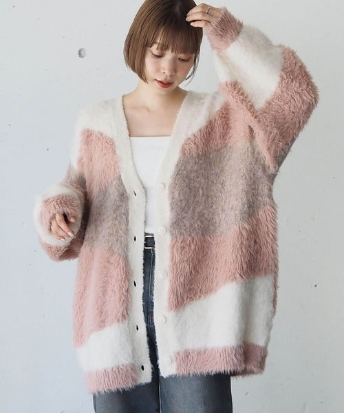 <預訂> 日牌Tiptop 銀河閃粉混紡v領開胸外套｜三色入